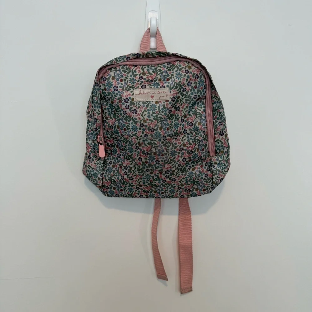 Floral Kids Backpack by H&M Brand - Pink and Blue - Picture 3 of 7